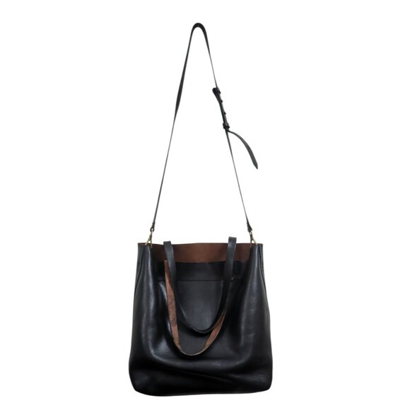 Madewell Medium Transport Tote in Black Pebbled Leather - Picture 5 of 16